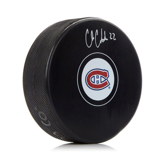 Cole Caufield Signed Montreal Canadiens Puck