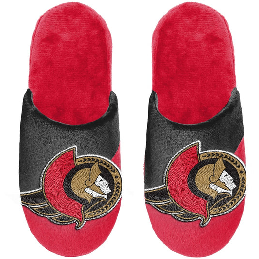 Pantoufles à gros logo des Sénateurs d'Ottawa