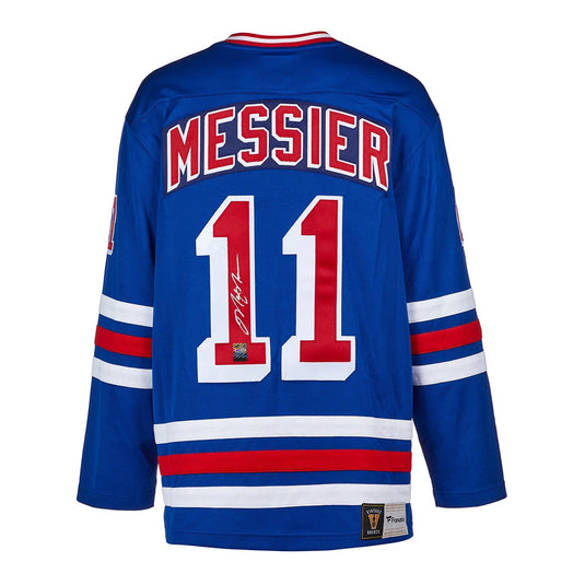 Mark Messier Signed New York Rangers Fanatics Vintage Blue Jersey
