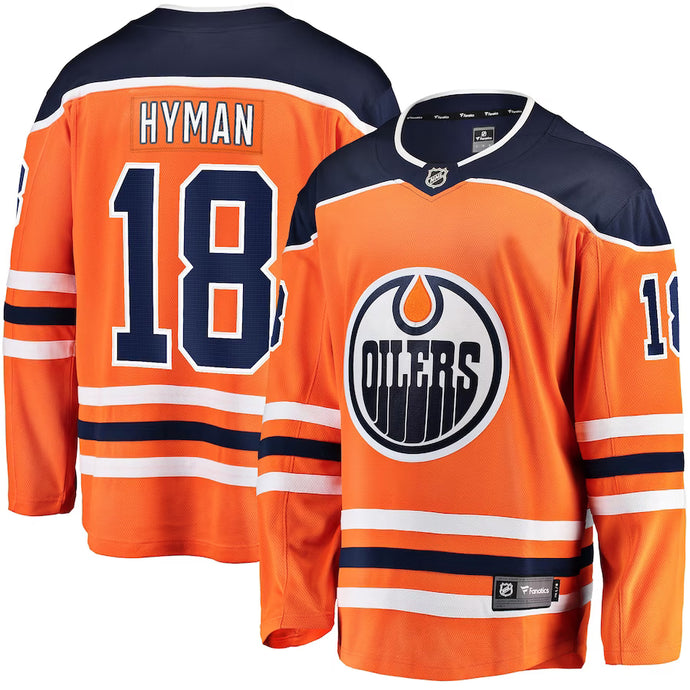 Zach Hyman Edmonton Oilers NHL Fanatics Breakaway Home Jersey