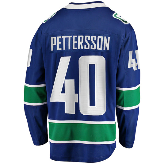 Elias Pettersson Vancouver Canucks NHL Fanatics Breakaway Home Jersey