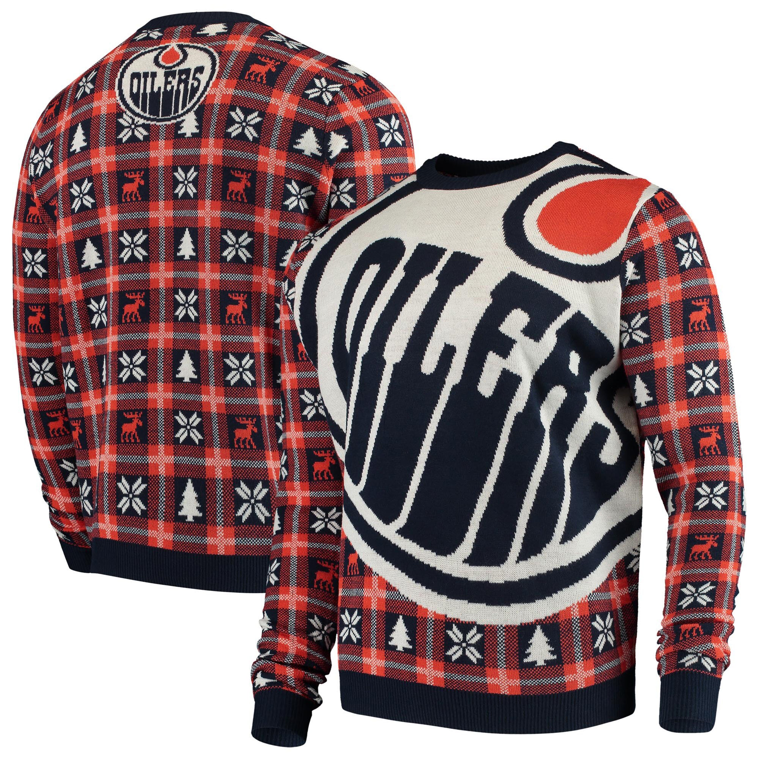 NHL Edmonton Oilers Rick and Morty Ugly Christmas Sweater