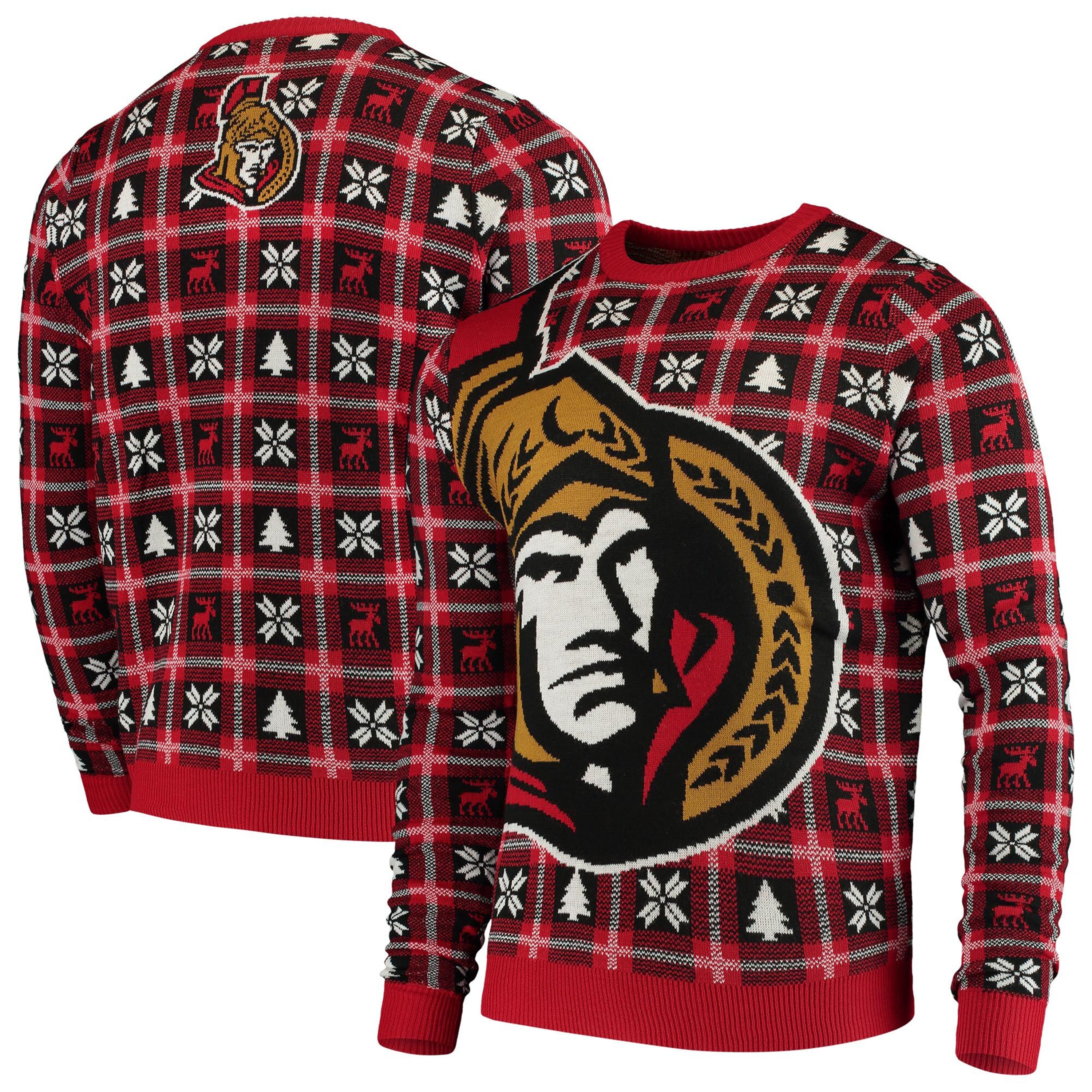 Top-selling item] NHL Ottawa Senators Knitting Pattern Ugly Christmas  Sweater