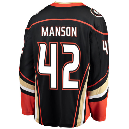 Josh Manson Anaheim Ducks NHL Fanatics Breakaway Home Jersey