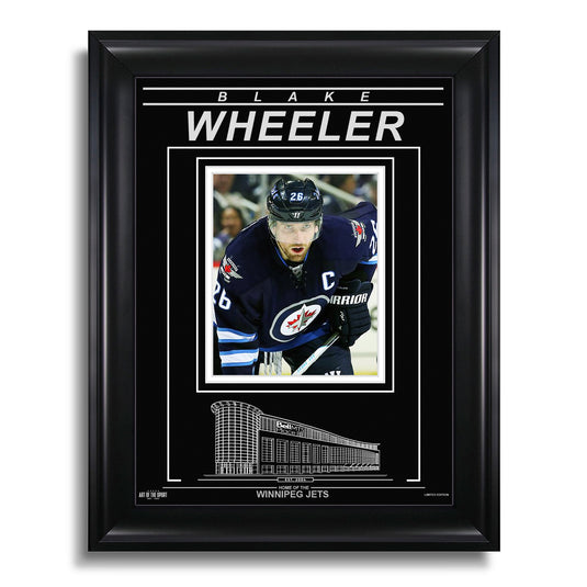 Blake Wheeler Winnipeg Jets Engraved Framed Photo - Closeup