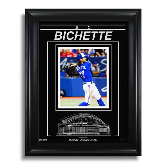 Bo Bichette Toronto Blue Jays Photo encadrée gravée – Action