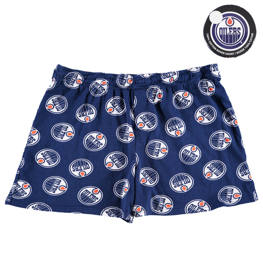 Edmonton Oilers NHL Puck Packaged Boxers