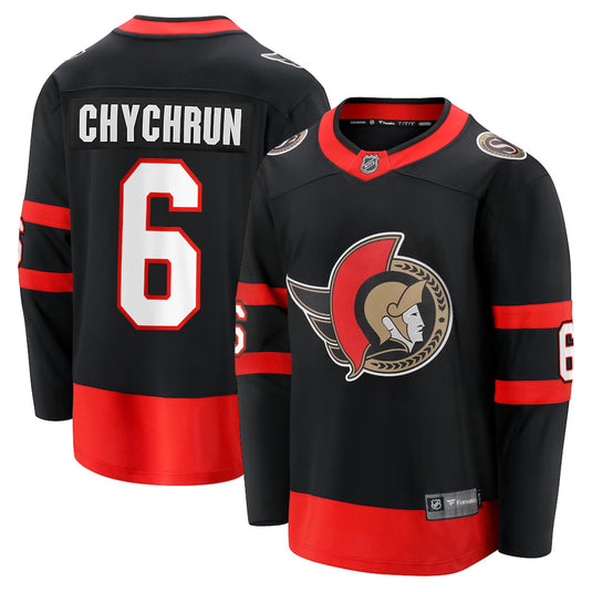 Jakob Chychrun Sénateurs d'Ottawa NHL Fanatics Breakaway Noir Maillot Domicile