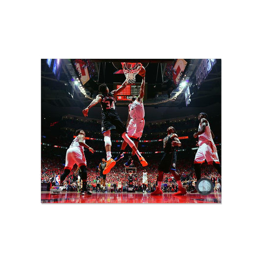 Kawhi Leonard Toronto Raptors Photo encadrée gravée – Dunk des séries éliminatoires 2019