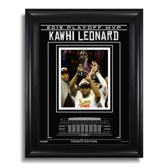 Kawhi Leonard Toronto Raptors Photo encadrée gravée – MVP des séries éliminatoires 2019
