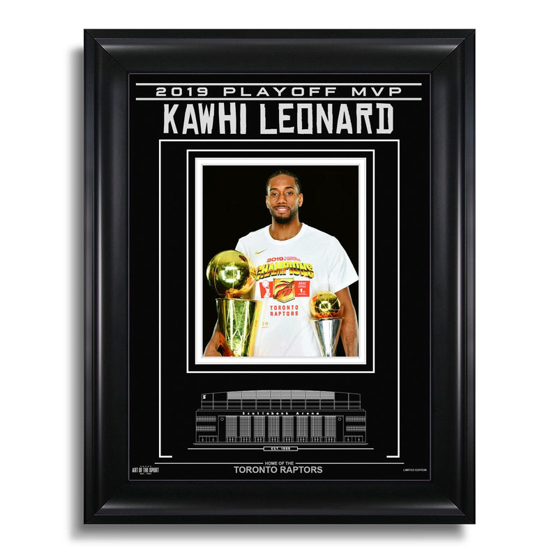 Load image into Gallery viewer, Kawhi Leonard Toronto Raptors Engraved Framed Photo - 2019 Playoff MVP Spotlight
