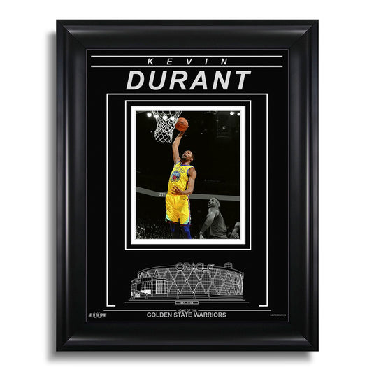 Kevin Durant Golden State Warriors Photo encadrée gravée – Action Spotlight