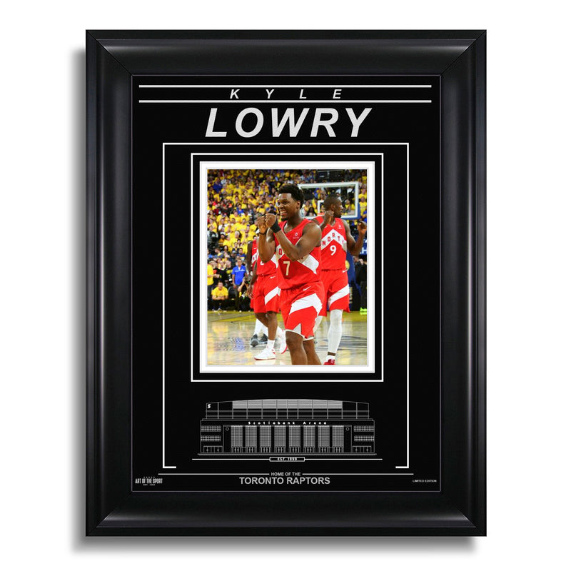 Load image into Gallery viewer, Kyle Lowry Toronto Raptors Engraved Framed Photo - 2019 NBA Finals
