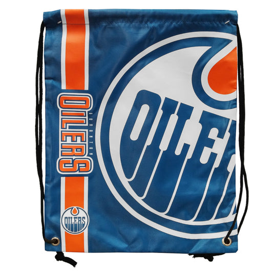 Edmonton Oilers Big Logo Drawstring Bag