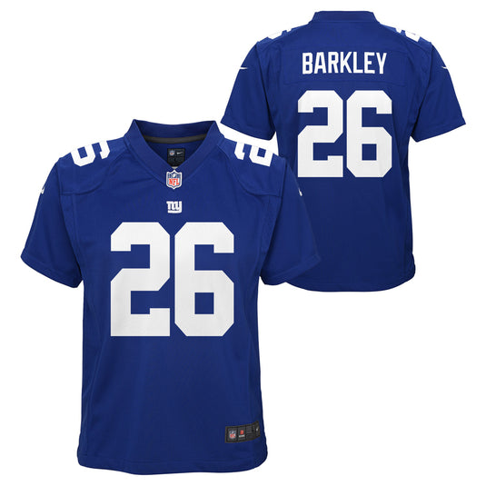 Youth Saquon Barkley New York Giants NFL Nike Game Team Jersey