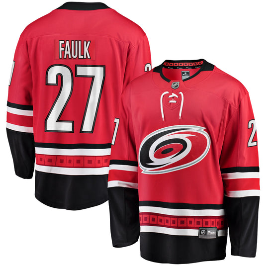 Justin Faulk Carolina Hurricanes NHL Fanatics Breakaway Home Jersey