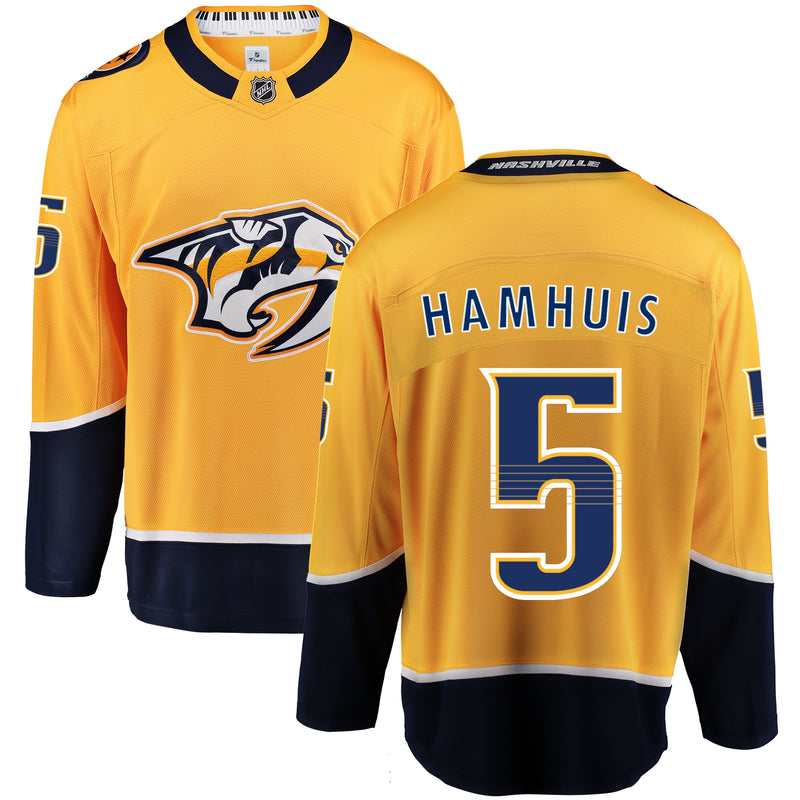 Load image into Gallery viewer, Dan Hamhuis Nashville Predators NHL Fanatics Breakaway Home Jersey
