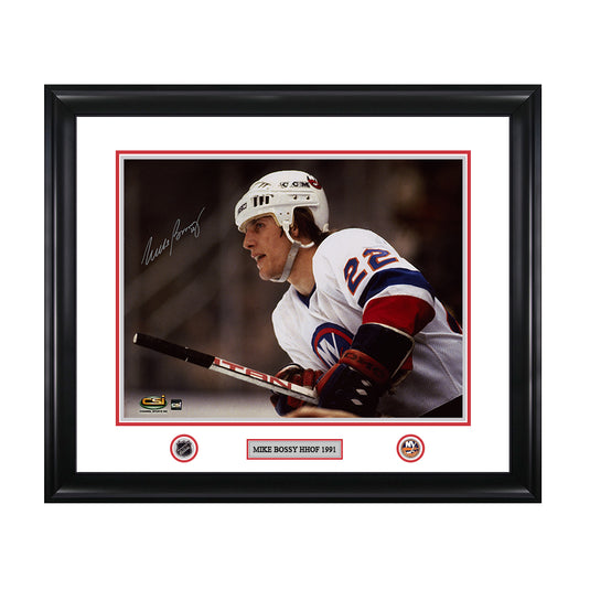Mike Bossy Signed New York Islanders Colour Landscape Photo