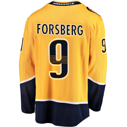 Filip Forsberg Nashville Predators NHL Fanatics Breakaway Home Jersey