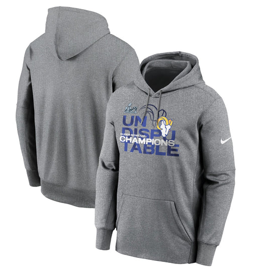 Los Angeles Rams NFL Super Bowl LVI Champions Slogan Sweat à capuche