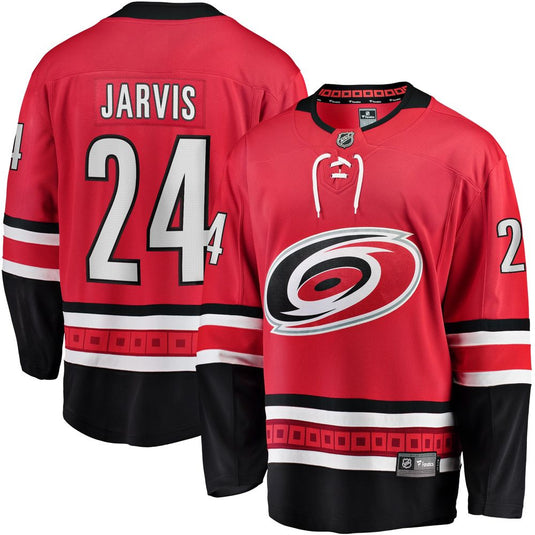 Seth Jarvis Carolina Hurricanes NHL Fanatics Breakaway Maillot Domicile