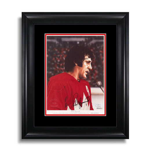 The Speech – Phil Esposito Signed Summit Series Legends Series Print