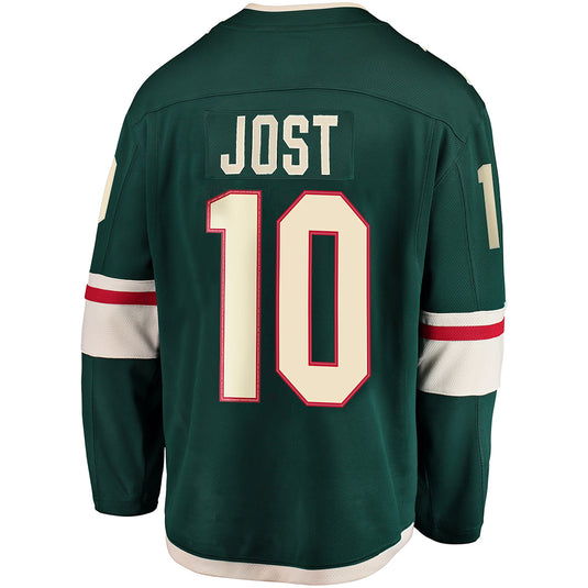 Tyson Jost Minnesota Wild NHL Fanatics Breakaway Home Jersey