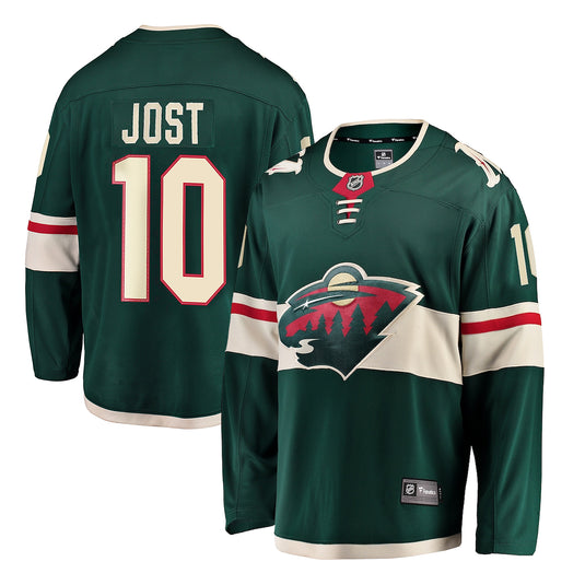 Tyson Jost Minnesota Wild NHL Fanatics Breakaway Home Jersey