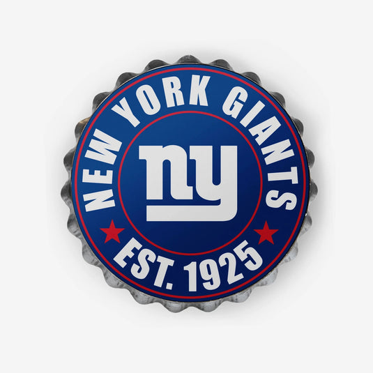 New York Giants NFL Bottle Cap Wall Logo