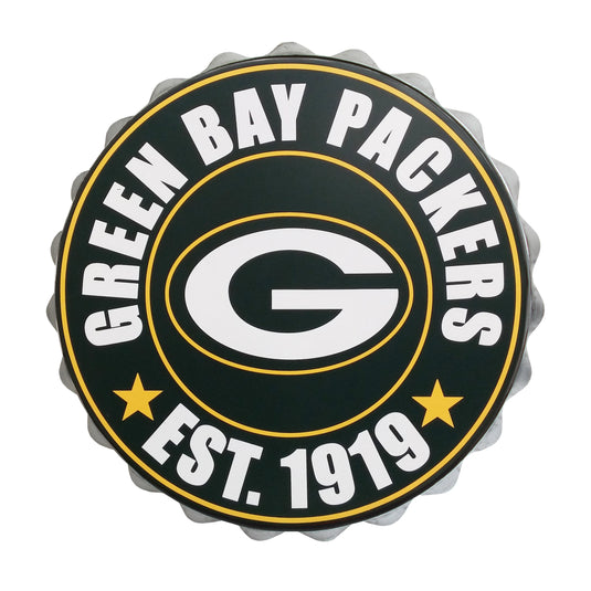 Green Bay Packers NFL Bottle Cap Wall Logo