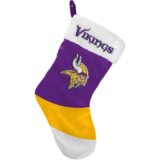 Bas de Noël NFL Colorblock des Vikings du Minnesota