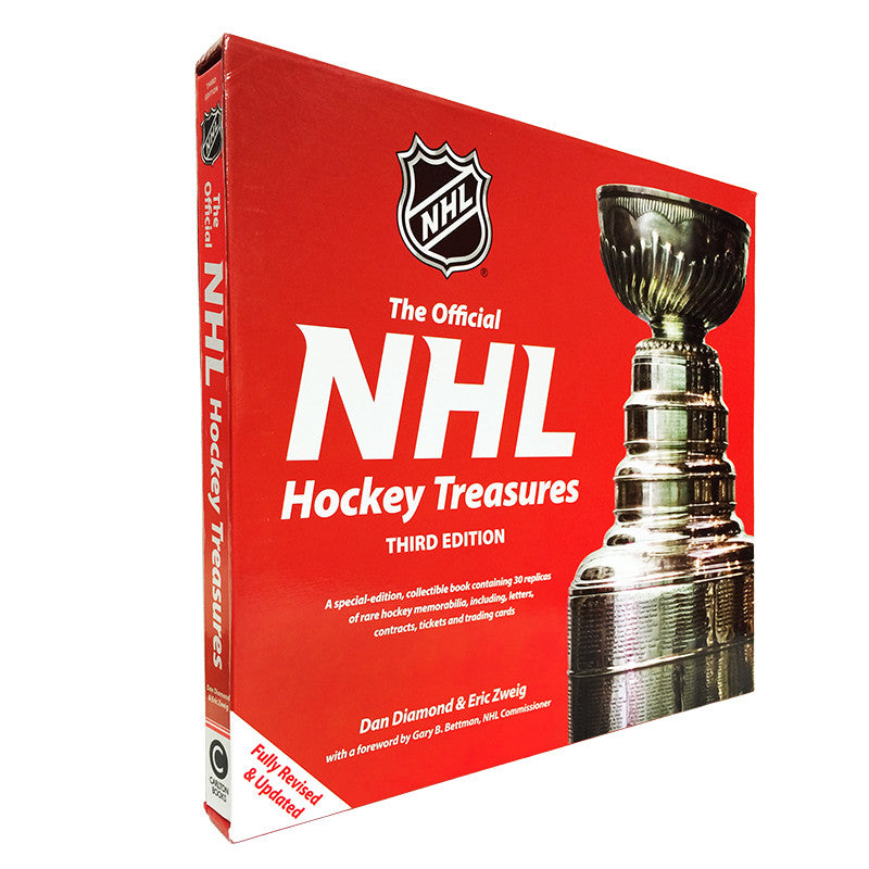Load image into Gallery viewer, Johnny Bower Signed &quot;The Official NHL Hockey Treasures&quot; Collectible Book

