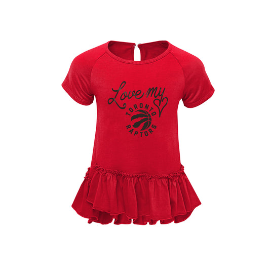 Toddler's Toronto Raptors NBA Love T-Shirt & Pants Set