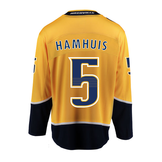 Dan Hamhuis Nashville Predators NHL Fanatics Breakaway Home Jersey