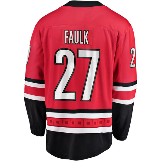 Justin Faulk Carolina Hurricanes NHL Fanatics Breakaway Maillot Domicile
