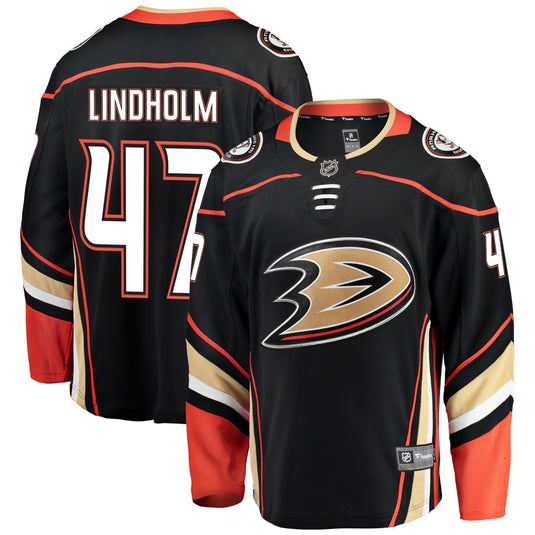 Maillot Domicile Breakaway des Fanatics de la LNH des Ducks d'Anaheim de Hampus Lindholm