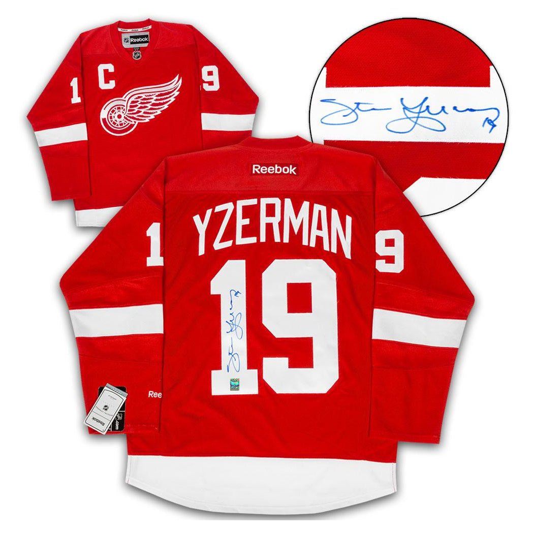 Steve Yzerman Autographed Authentic Detroit Red Wings Jersey - The  Autograph Source