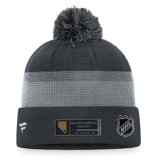 Tuque en tricot à revers de glace pour domicile de la LNH des Golden Knights de Vegas