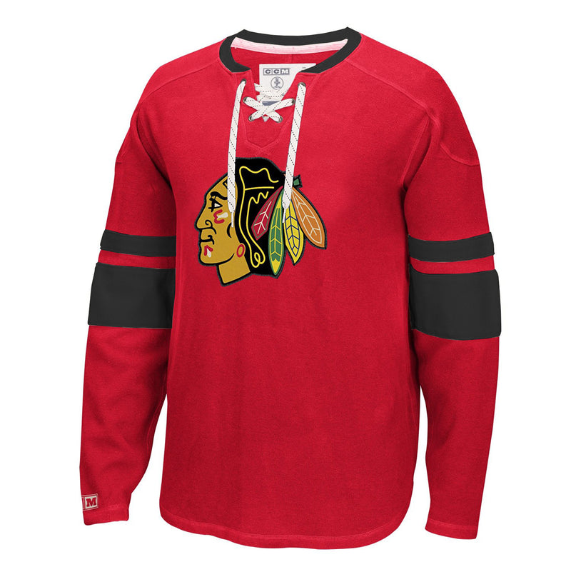 Load image into Gallery viewer, Chicago Blackhawks CCM Jersey Crew Neck Top
