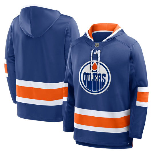 Edmonton Oilers NHL Puck Deep Lace-Up Hoodie 2.0