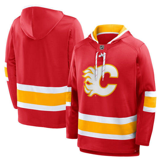 Calgary Flames NHL Puck Deep Lace-Up Hoodie 2.0