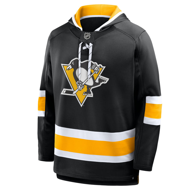 Load image into Gallery viewer, Pittsburgh Penguins NHL Puck Deep Lace-Up Hoodie 2.0
