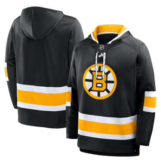 Boston Bruins NHL Puck Deep Lace-Up Hoodie 2.0