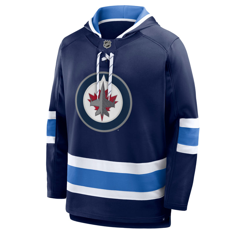 Load image into Gallery viewer, Winnipeg Jets NHL Puck Deep Lace-Up Hoodie 2.0
