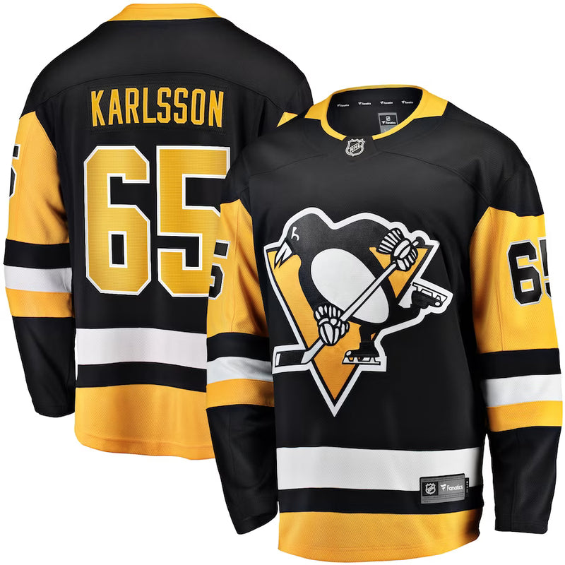 Chargez l&#39;image dans la visionneuse de la galerie, Erik Karlsson Pittsburgh Penguins NHL Fanatics Breakaway Home Jersey
