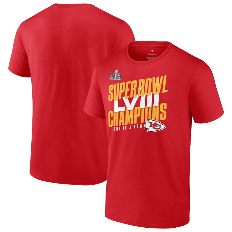 Chargez l&#39;image dans la visionneuse de la galerie, Kansas City Chiefs NFL Super Bowl LVIII Champs Iconic Victory T-shirt
