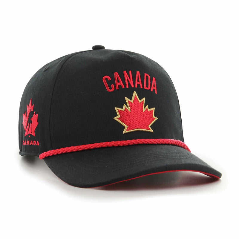 Load image into Gallery viewer, Team Canada Sure Shot Rope Hitch Black Adjustable Cap
