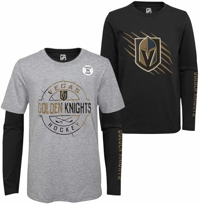 Chargez l&#39;image dans la visionneuse de la galerie, Pack combo 2 en 1 pour jeunes Golden Knights de Vegas NHL Two-Way Forward
