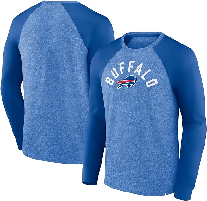 Chargez l&#39;image dans la visionneuse de la galerie, Buffalo Bills NFL Fundamentals T-shirt raglan torsadé à manches longues
