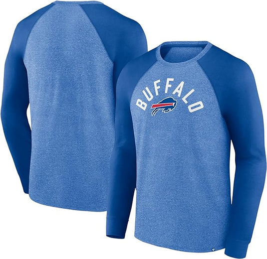 Buffalo Bills NFL Fundamentals T-shirt raglan torsadé à manches longues
